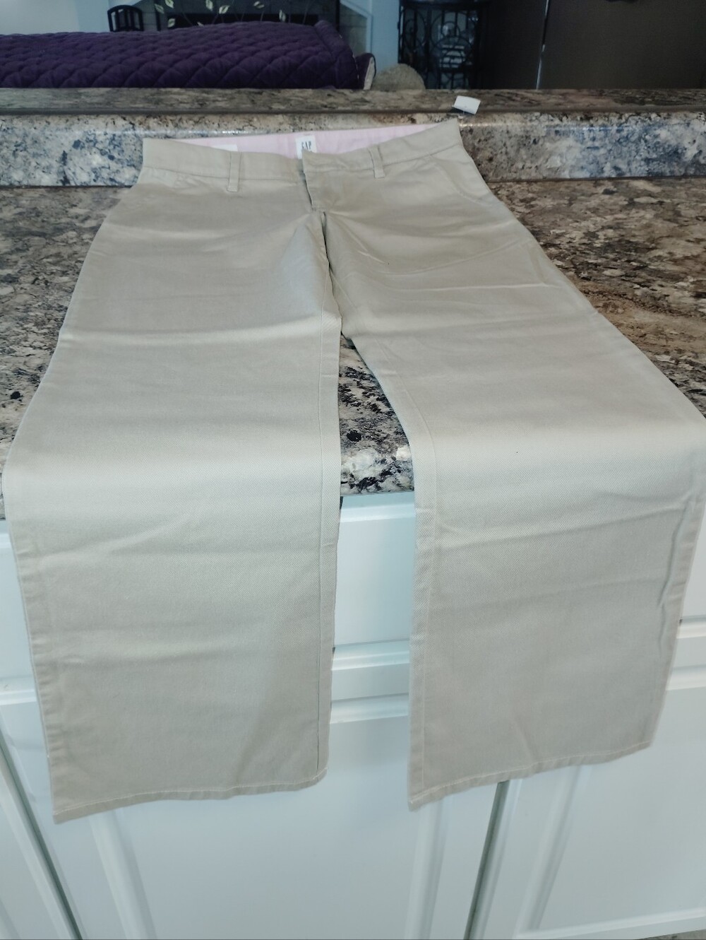 18 Nwt GAP Girls Straight Khaki Chinos - Light Beige And Pink